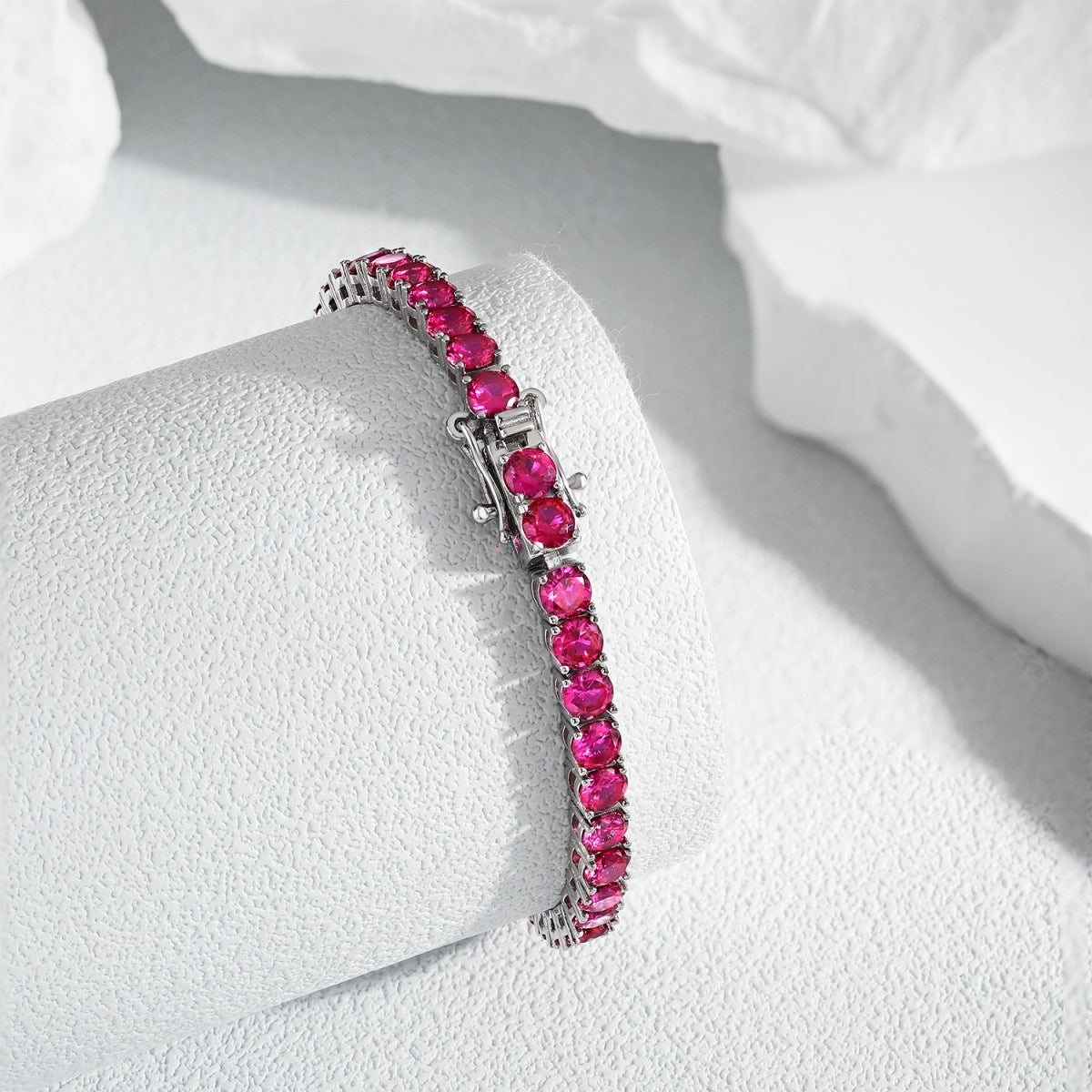 [RAFFINE] Pulsera de fiesta con corte redondo colorido y radiante