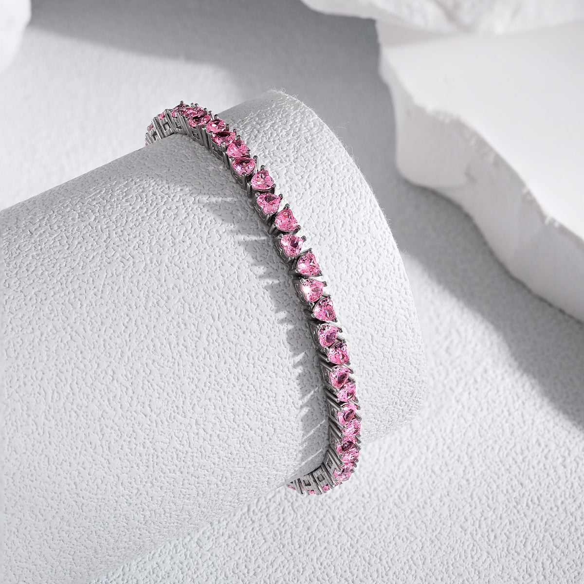 [RAFFINE]Dazzling Romantic Heart Shape Lover Bracelet