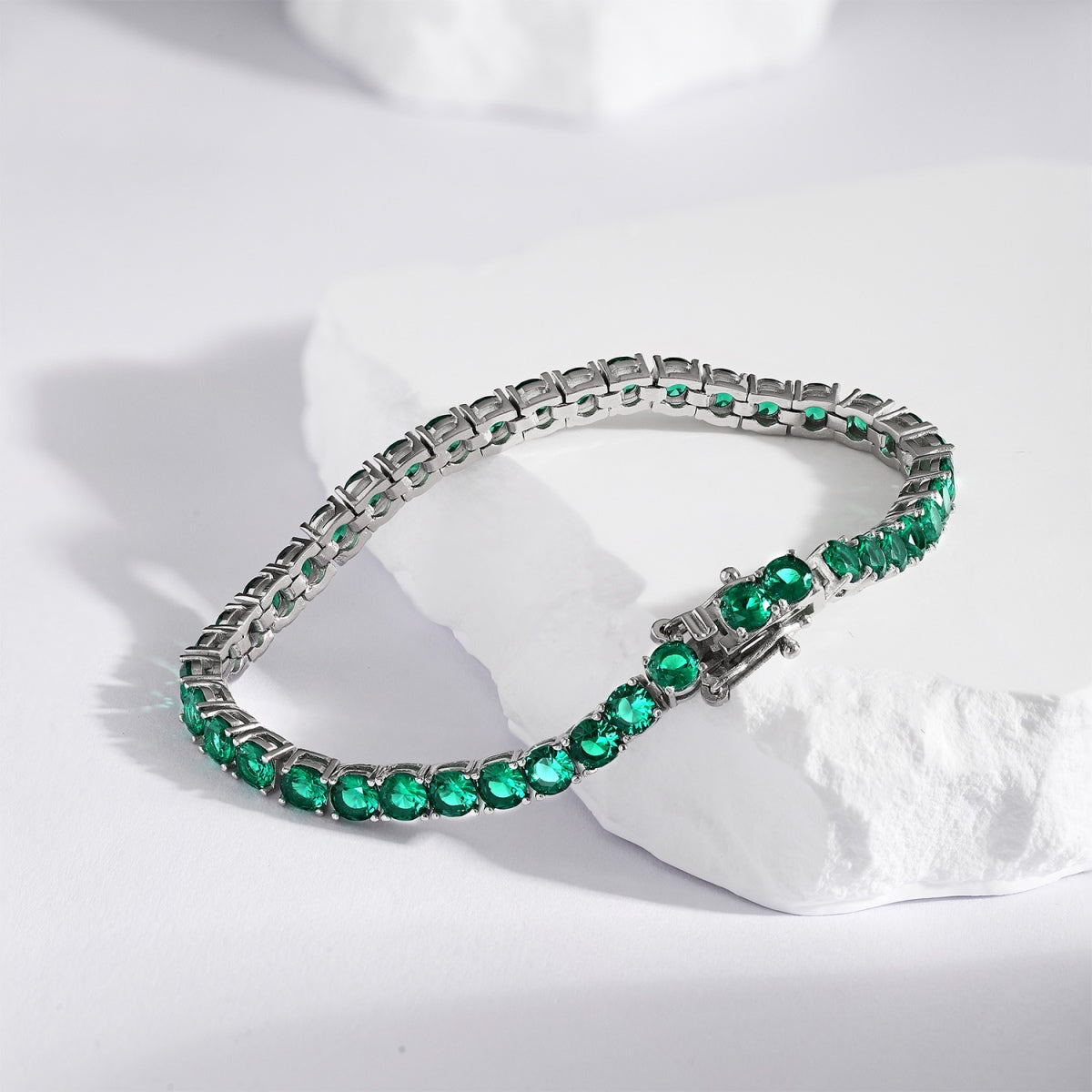 [RAFFINE] Pulsera de fiesta con corte redondo colorido y radiante