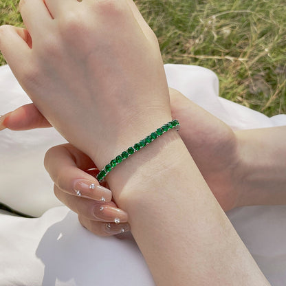 [RAFFINE] Pulsera de fiesta con corte redondo colorido y radiante