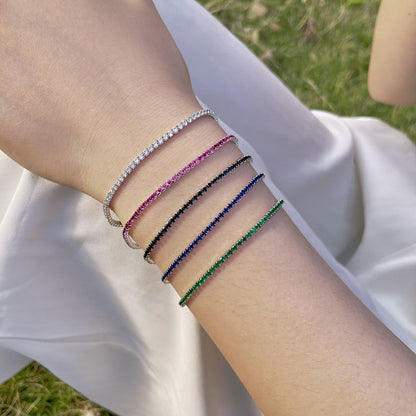 [RAFFINE] Pulsera de fiesta con corte redondo colorido y radiante