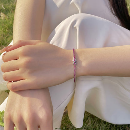 [RAFFINE] Pulsera de fiesta con corte redondo colorido y radiante
