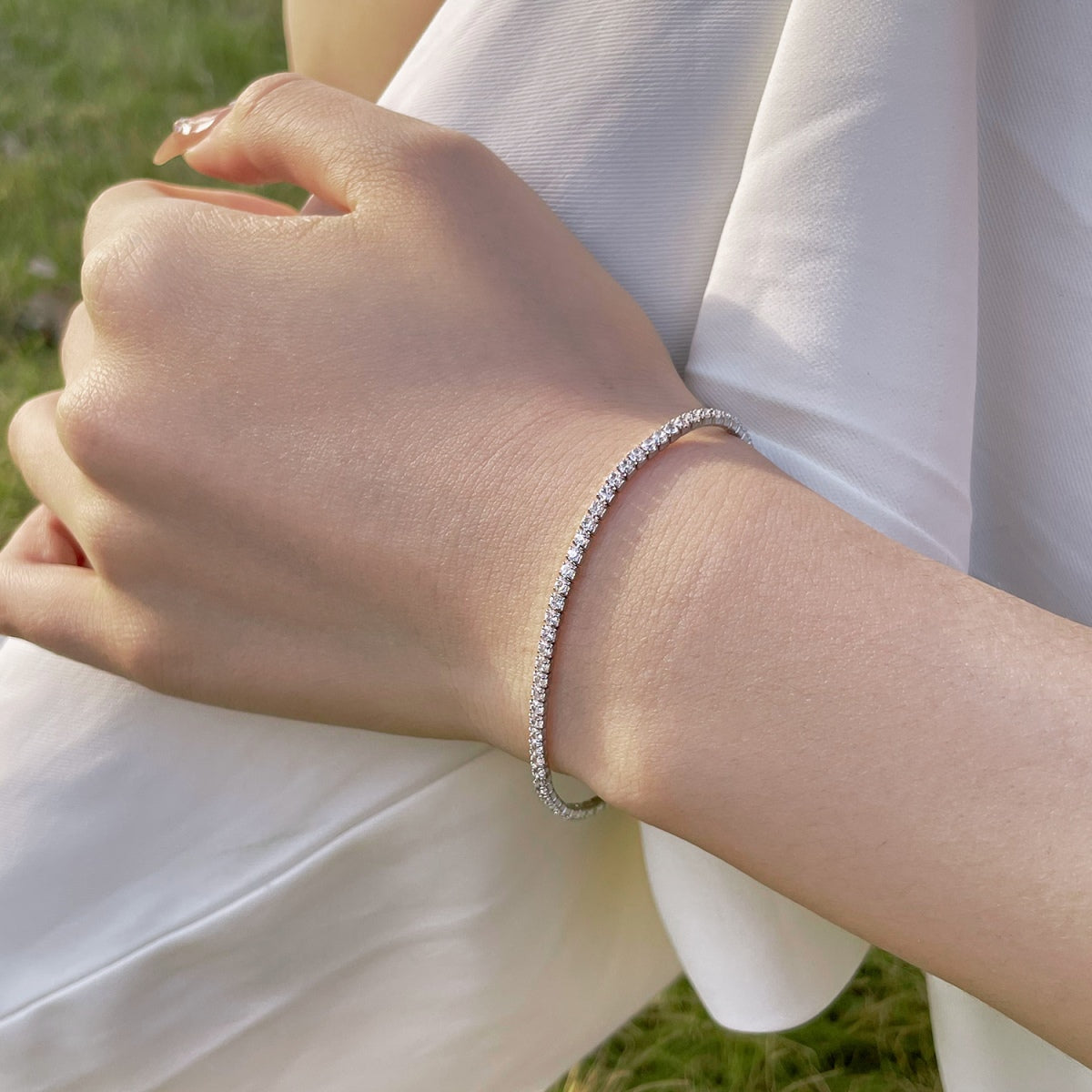 [RAFFINE] Pulsera de fiesta con corte redondo colorido y radiante