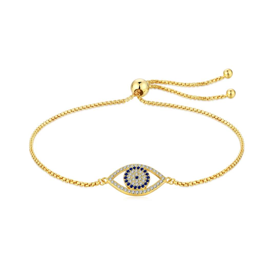 [RAFFINE]Dazzling Eye Shape Necklace