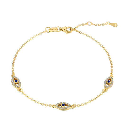 [RAFFINE]Collar con colgante en forma de mal de ojo