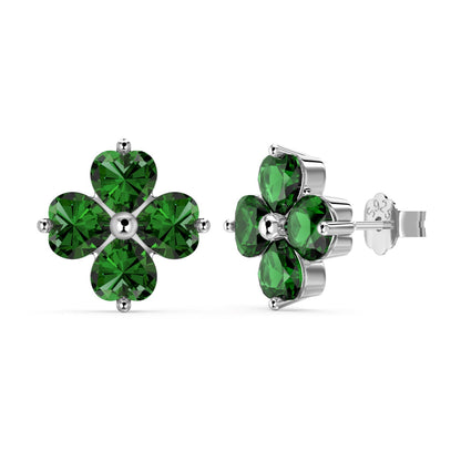 [RAFFINE]Pendientes de bola de trébol de cuatro hojas