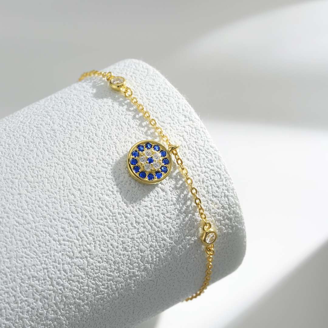 [RAFFINE]Devil's Eye Round Shape Bracelet