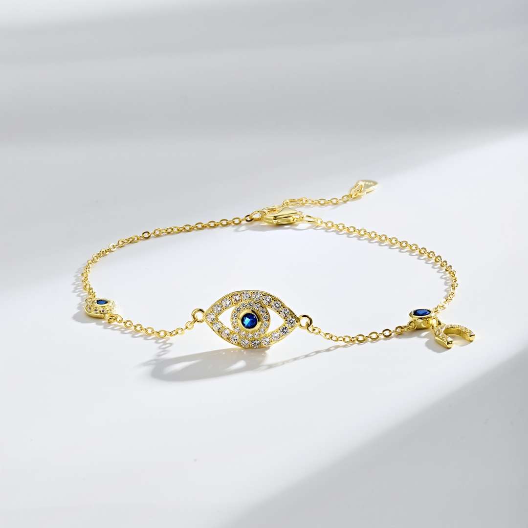 [RAFFINE]Dainty Eye Shape Necklace