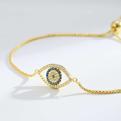 [RAFFINE]Dazzling Eye Shape Necklace