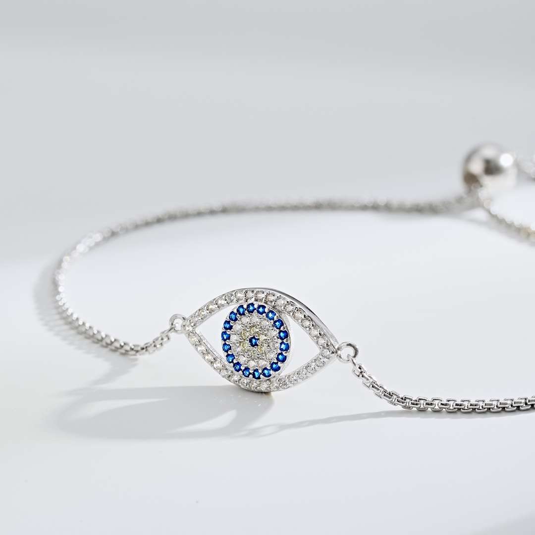 [RAFFINE]Dazzling Eye Shape Necklace