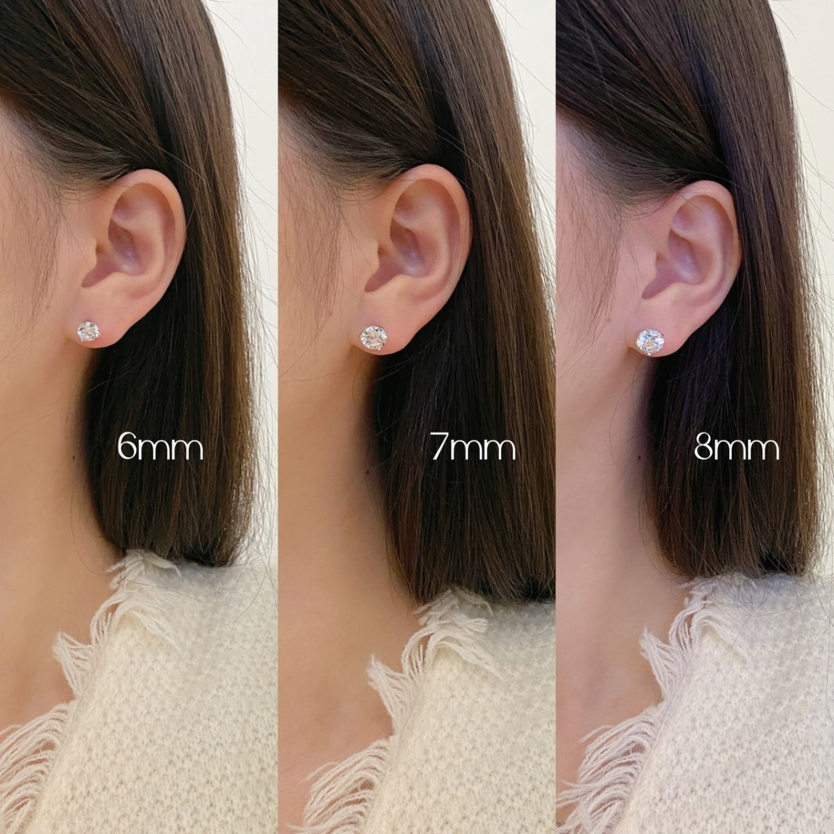 [RAFFINE]Pendientes redondos delicados