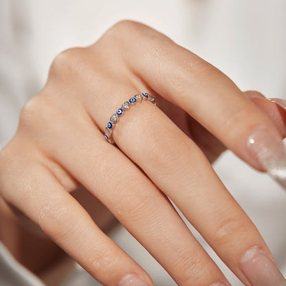 [RAFFINE]Radiant Colorful Round Shape Daily Ring