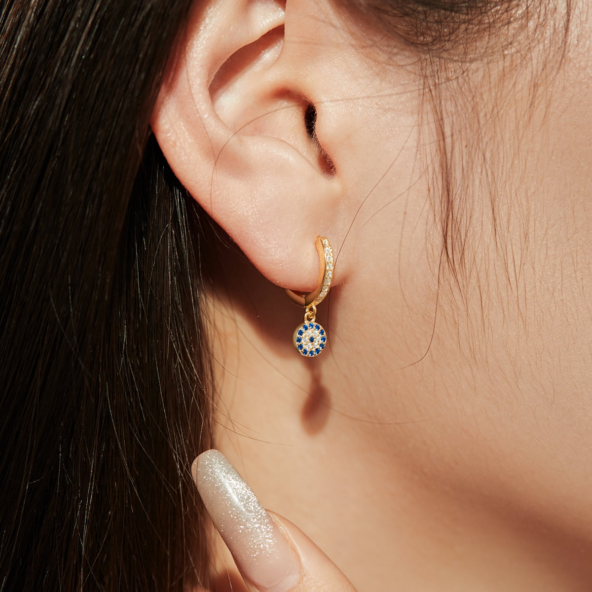 [RAFFINE]Pendientes únicos de ojo de diablo