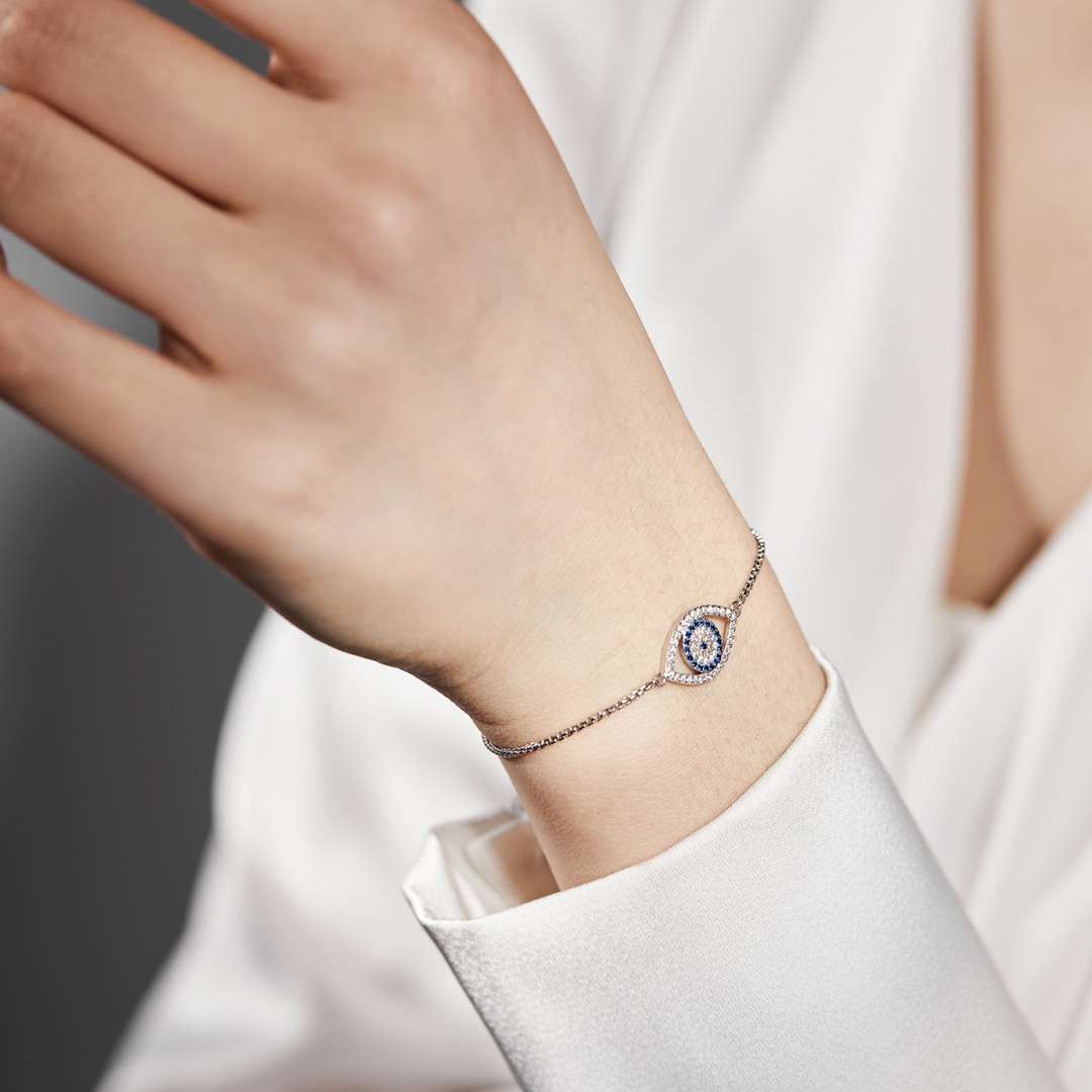 [RAFFINE]Dazzling Eye Shape Necklace