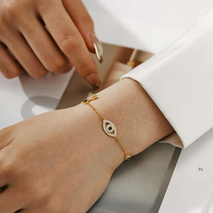 [RAFFINE]Dainty Eye Shape Necklace