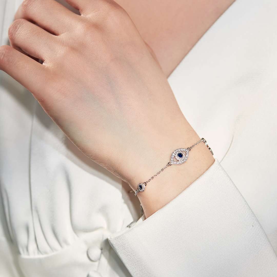 [RAFFINE]Dainty Eye Shape Necklace