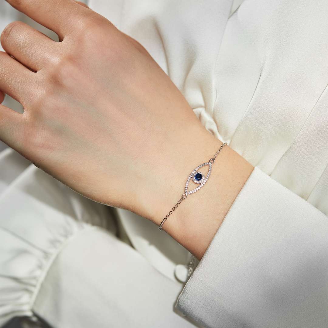 [RAFFINE]Pulsera con diseño hueco de ojo de diablo