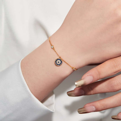 [RAFFINE]Devil's Eye Round Shape Bracelet