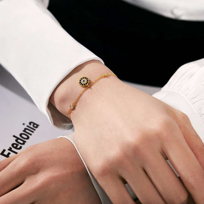 [RAFFINE]Devil's Eye Round Shape Bracelet