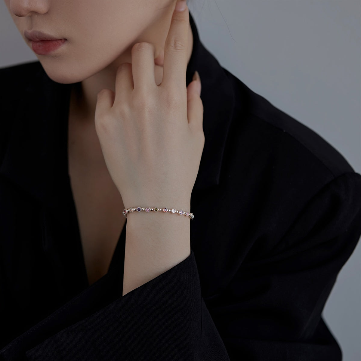 [RAFFINE]Sparkling Exquisite Round Cut Party Bracelet