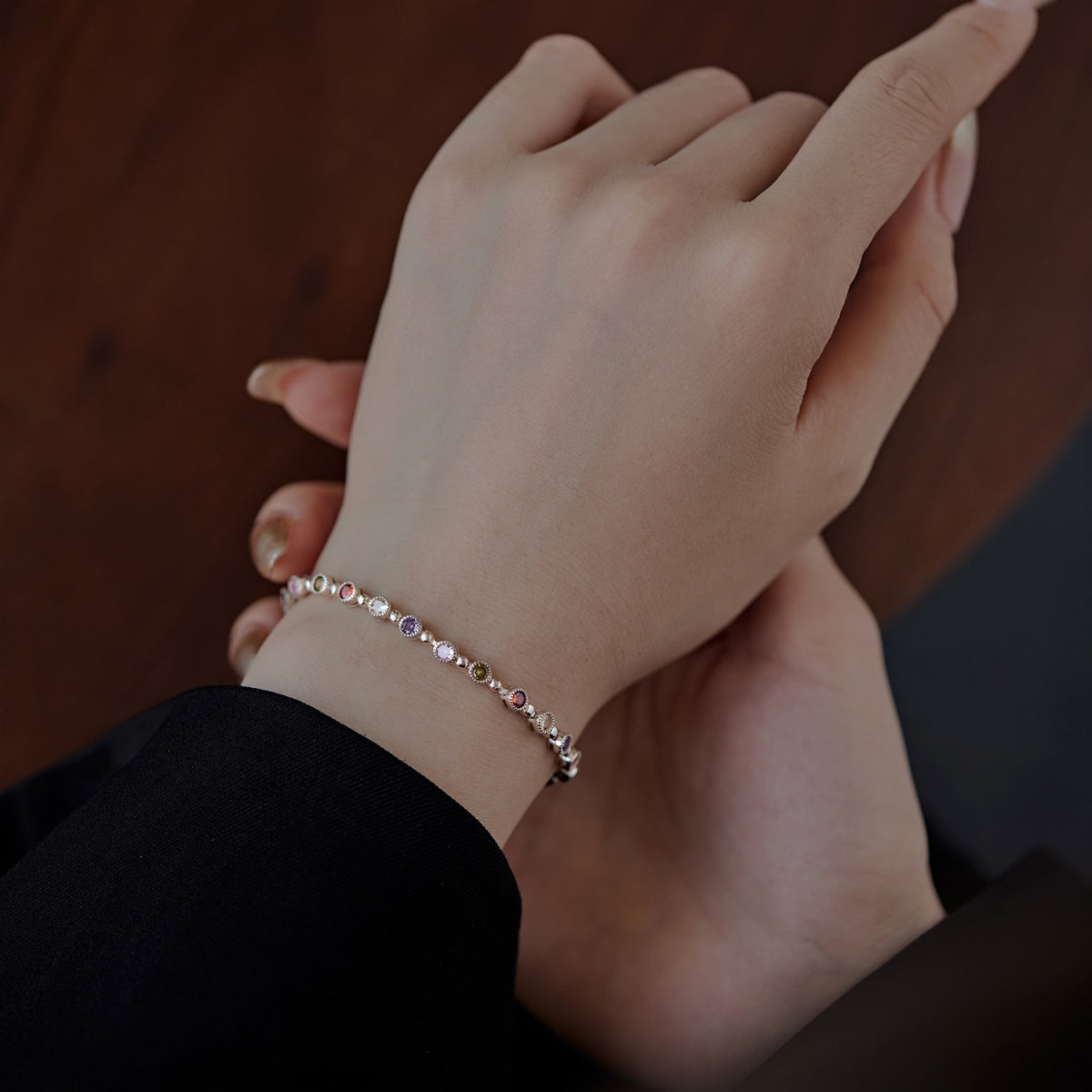 [RAFFINE]Sparkling Exquisite Round Cut Party Bracelet