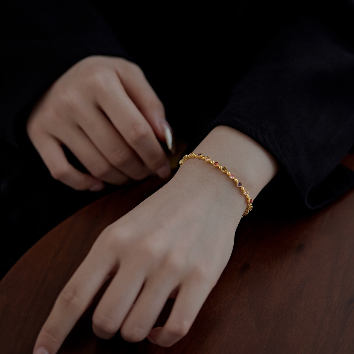 [RAFFINE]Sparkling Exquisite Round Cut Party Bracelet