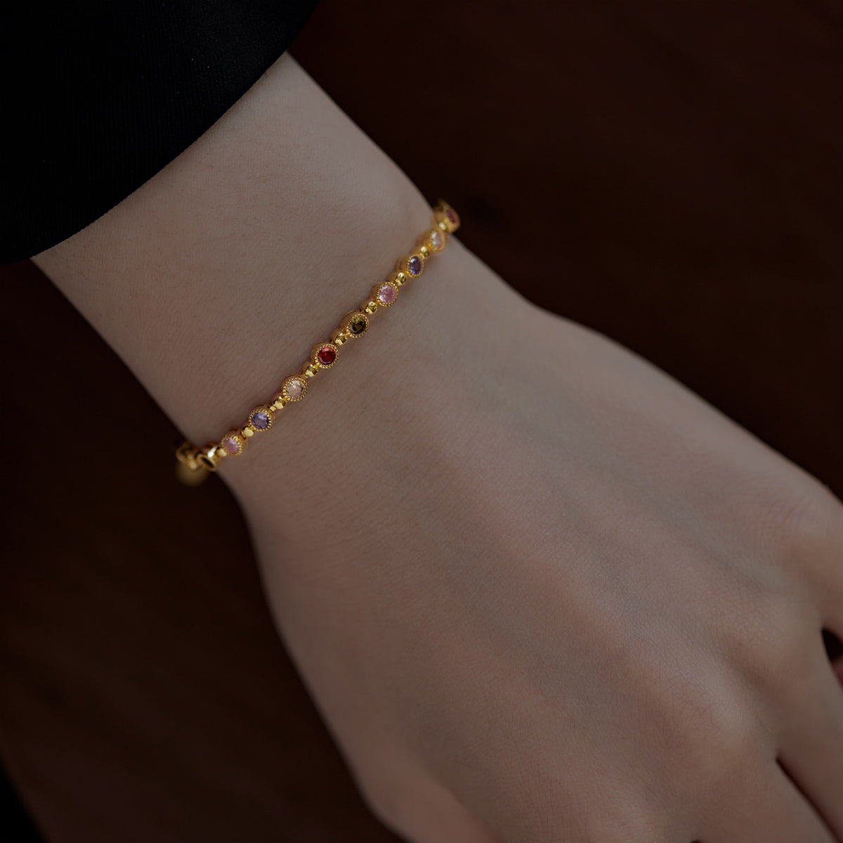 [RAFFINE]Sparkling Exquisite Round Cut Party Bracelet