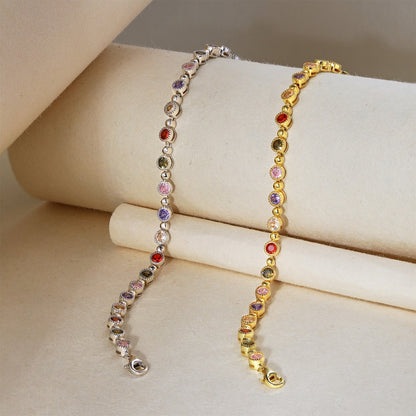 [RAFFINE]Sparkling Exquisite Round Cut Party Bracelet