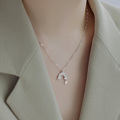[RAFFINE]Collar único de estrella arcoíris