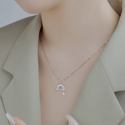 [RAFFINE]Collar único de estrella arcoíris