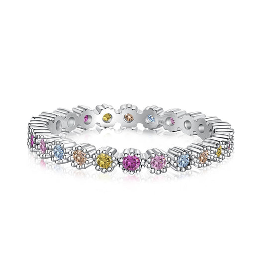 [Raffine]Exquisite Colorful Round Cut Party Ring