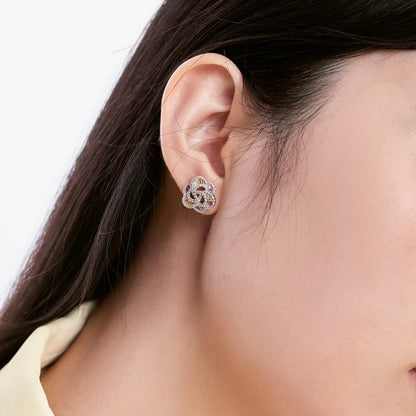 [RAFFINE] Exquisitos pendientes diarios con forma de flor