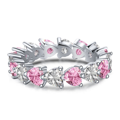 [RAFFINE]0.25 Carat Radiant Romance Heart Cut Lover Ring