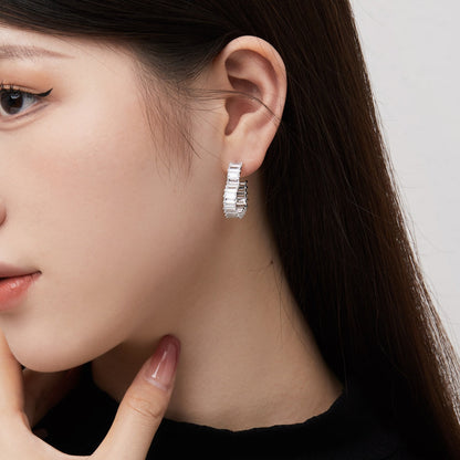 [RAFFINE]Pendientes de corazón radiante recortado