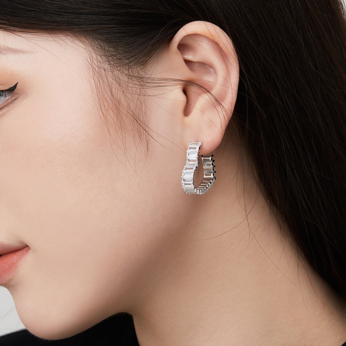 [RAFFINE]Pendientes de corazón radiante recortado