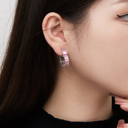 [RAFFINE]Pendientes de corazón radiante recortado