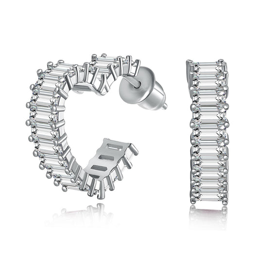 [RAFFINE]Pendientes de corazón radiante recortado