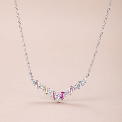 [RAFFINE]Dazzling Rainbow Necklace