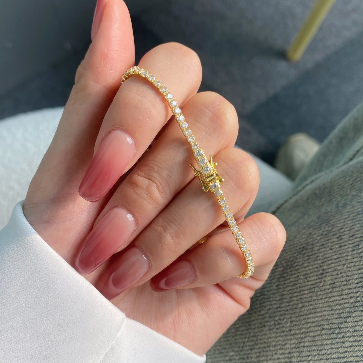 [RAFFINE] Pulsera de fiesta con corte redondo colorido y radiante