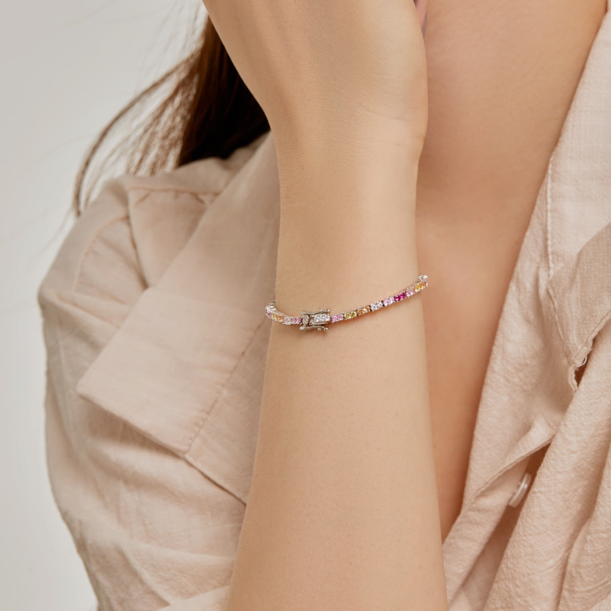 [RAFFINE]Delicate Romantic Heart Shape Lover Bracelet