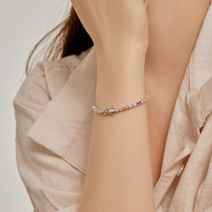 [RAFFINE]Delicate Romantic Heart Shape Lover Bracelet