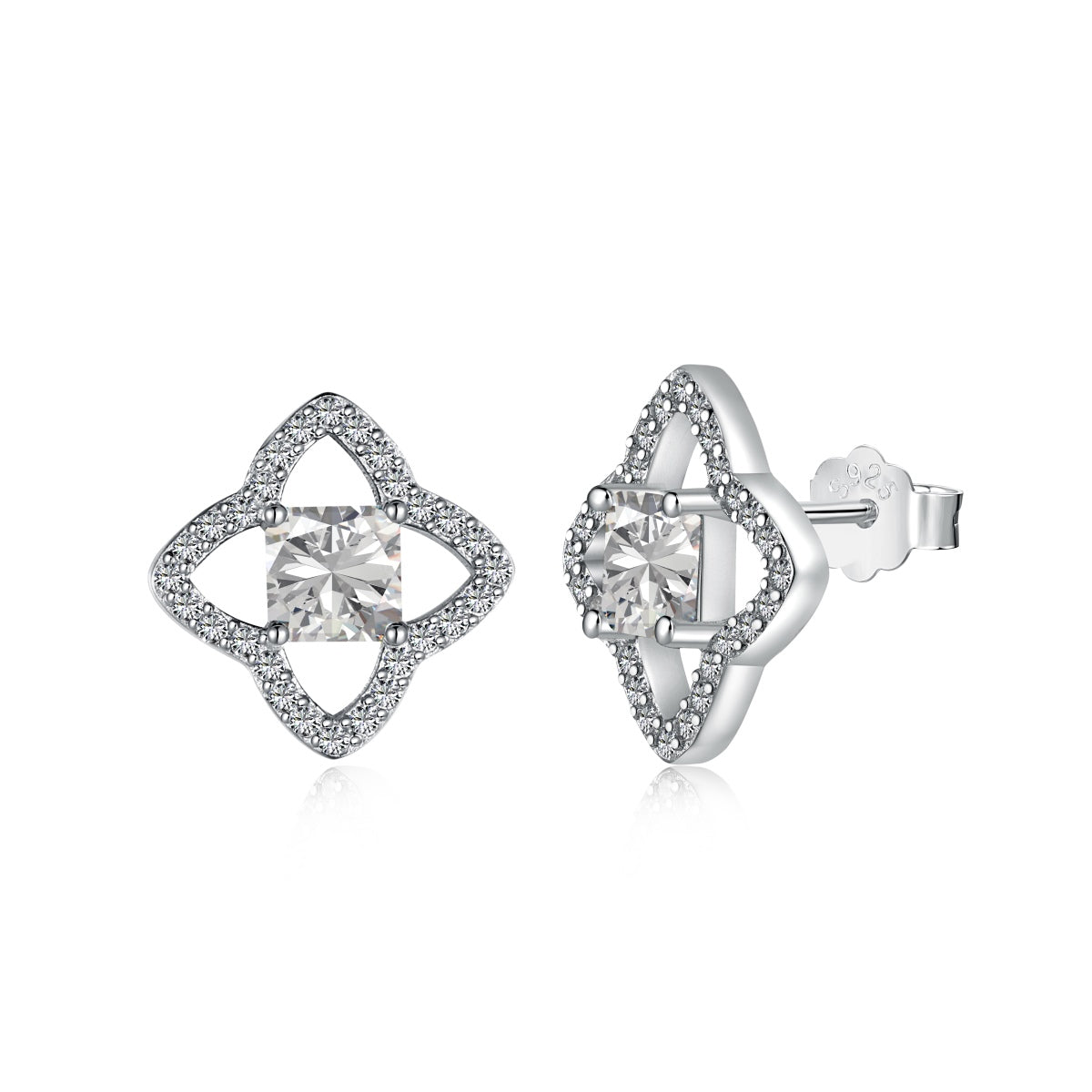 [RAFFINE] Elegantes pendientes de diario con corte princesa y forma de estrella