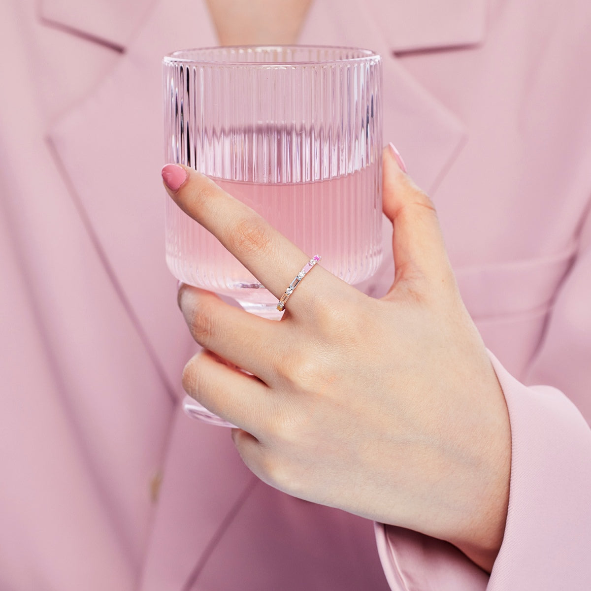 [RAFFINE]Lively In Shades Elegant Radiant Cut Daily Ring