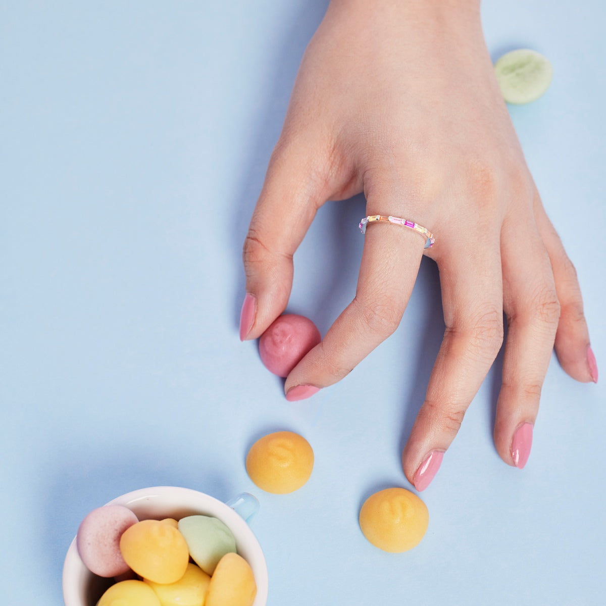 [RAFFINE]Lively In Shades Elegant Radiant Cut Daily Ring
