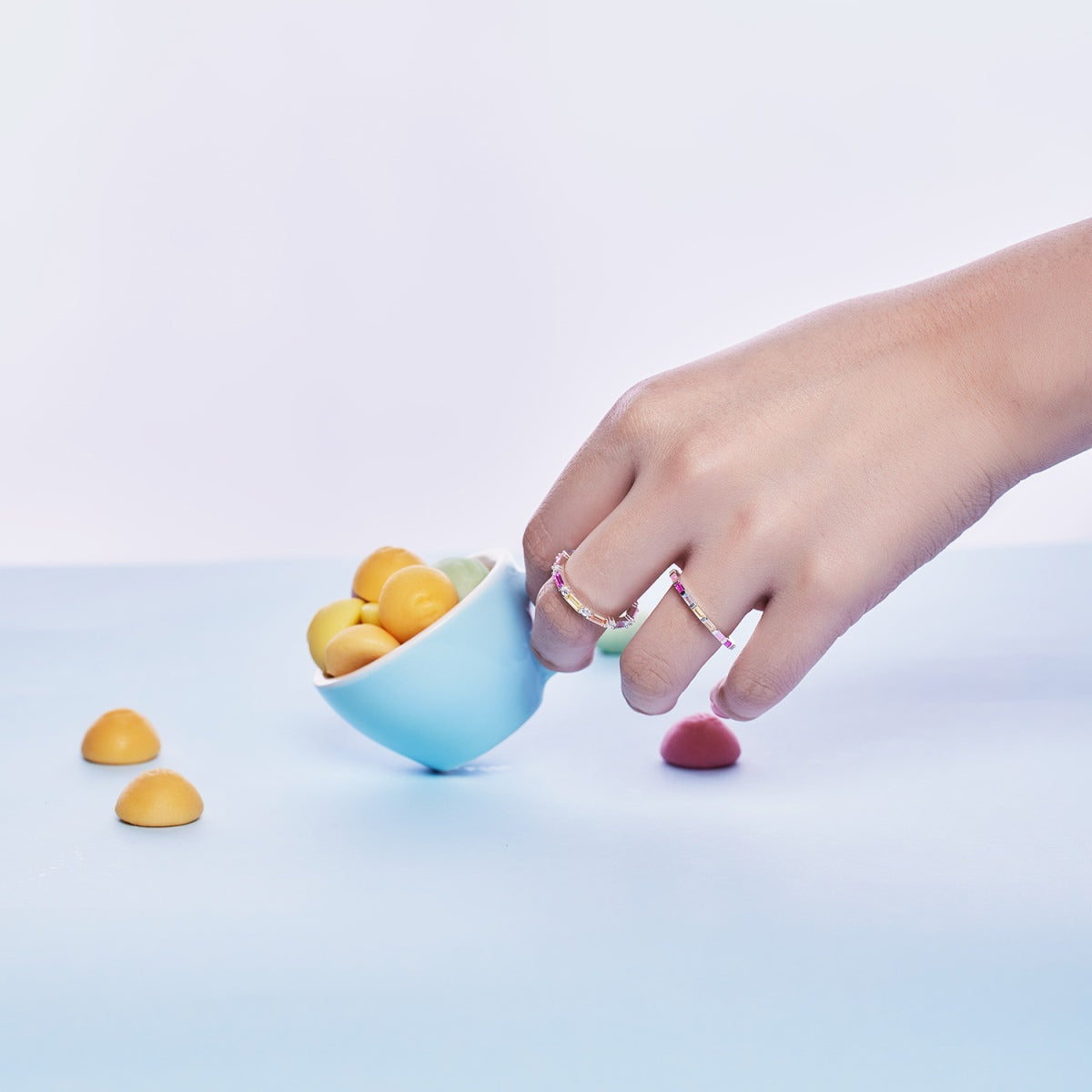 [RAFFINE]Lively In Shades Elegant Radiant Cut Daily Ring