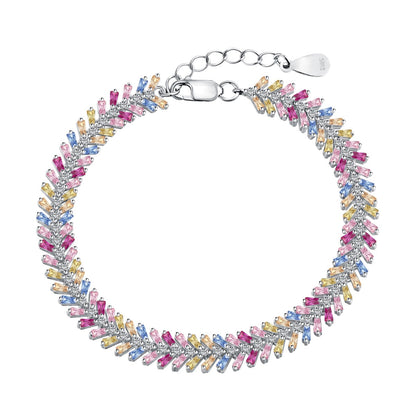 [RAFFINE]Pulsera diaria delicada con corte esmeralda radiante