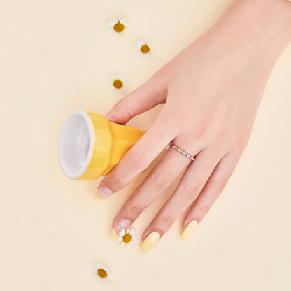 [RAFFINE]Charming Colorful Round Cut Daily Ring
