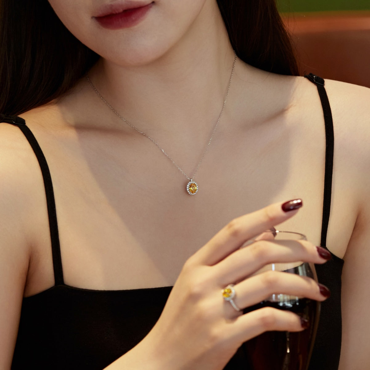 [RAFFINE]Delicate Unique Oval Cut Daily Earrings