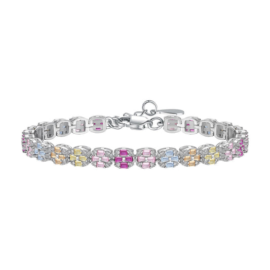 [RAFFINE]Delicate Colorful Emerald Cut Daily Bracelet