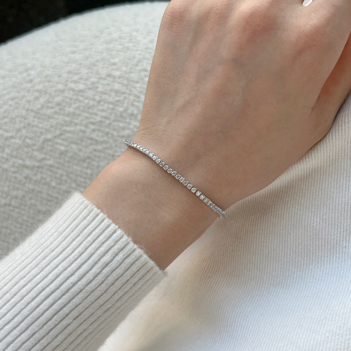 [RAFFINE]Dazzling Exquisite Round Cut Daily Bracelet